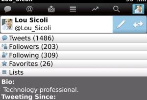 Twitter para BlackBerry 3.0