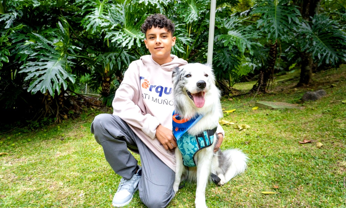 A sus 14 años, el antioqueño Matías Muñoz reinventa el paseo y cuidado de mascotas con su app Terque: aquí, su historia